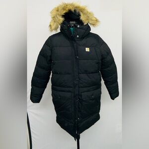 Carhartt OC5456-W Size L women’s Rain Defender Hooded Puffer Parka Jacket
